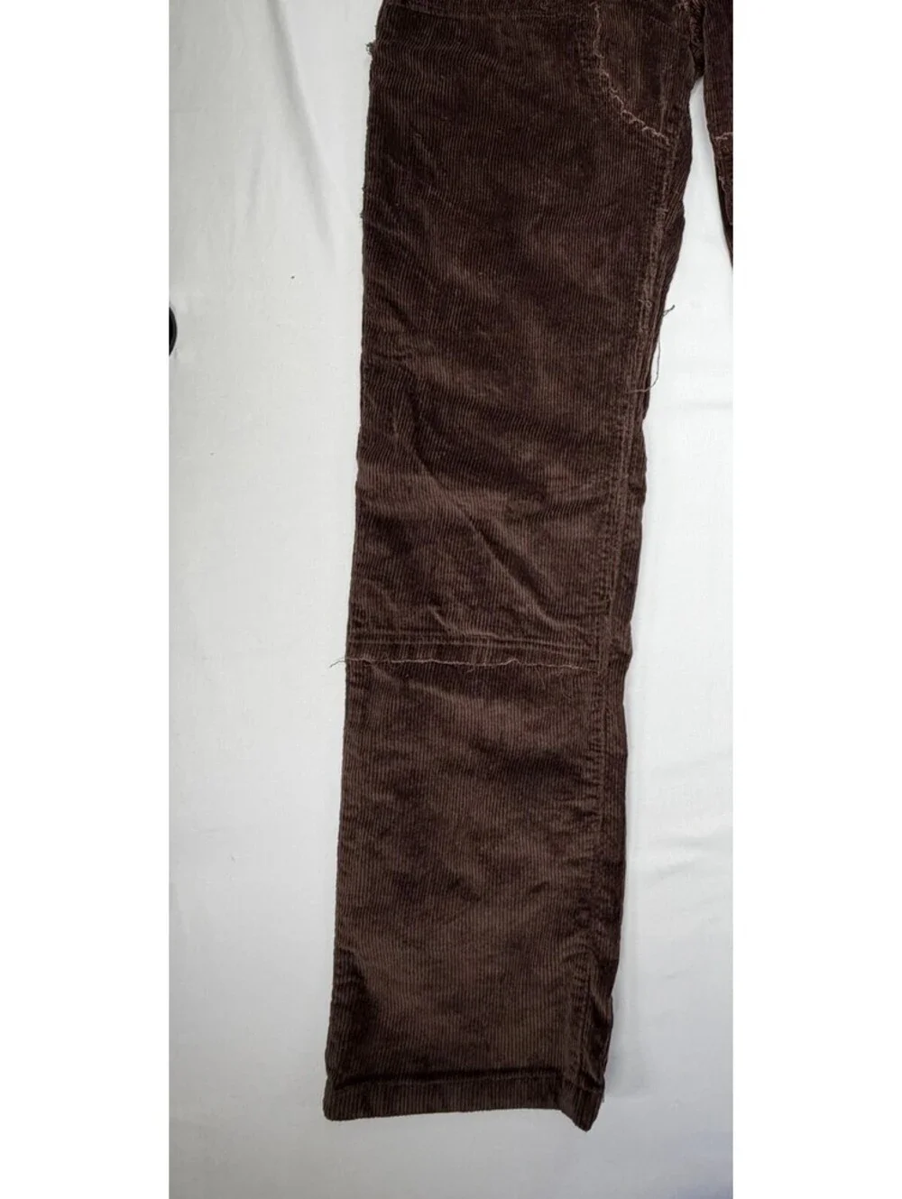 Reason Men's Pants Straight Leg Corduroy Mid Rise Solid Flat Front Size 32 Brown